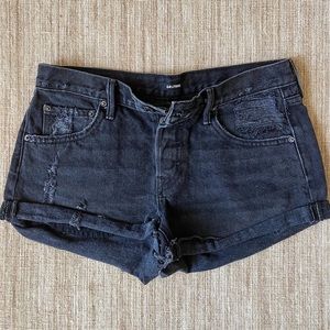 LIKE NEW Grlfrnd Black Denim Shorts